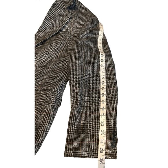 Haggar Clothing Co Size 44 Brown Plaid Blazer/Jacket 35e - Picture 5 of 16